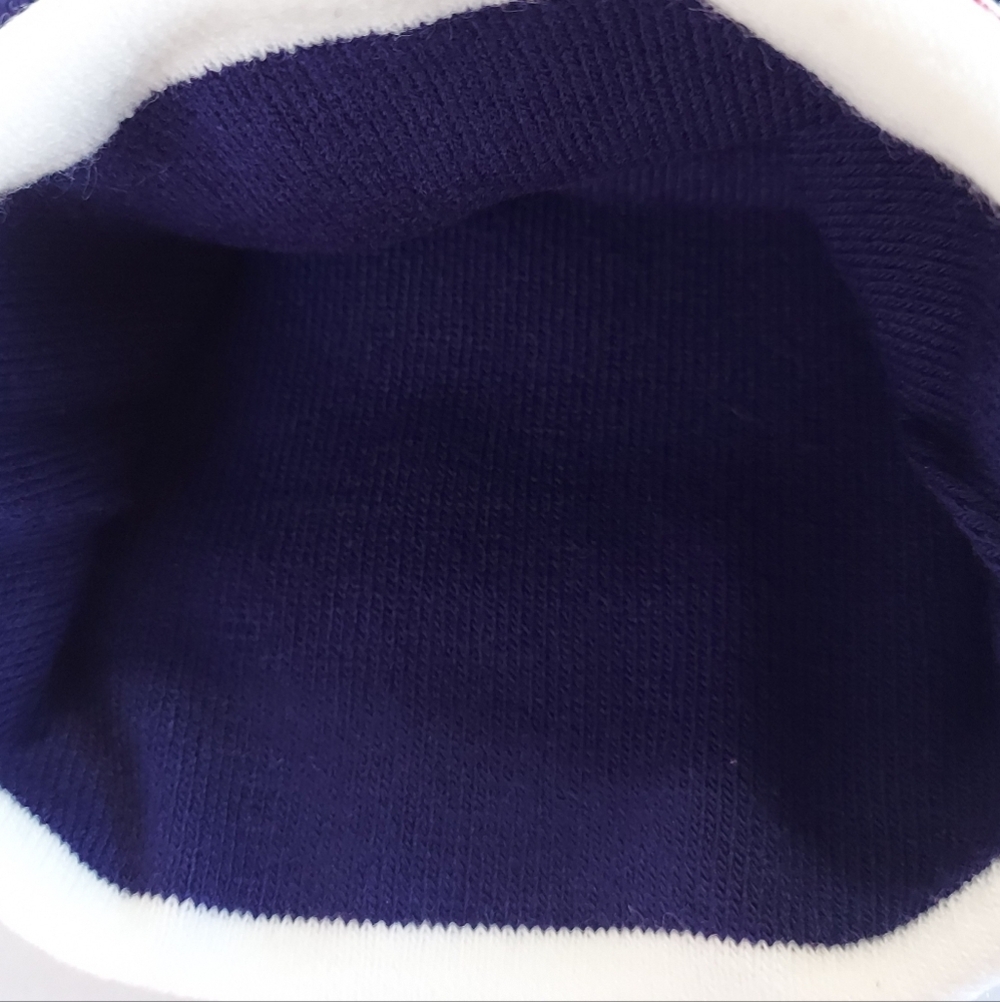 Christmas Beanie Hat Women Men Knit Navy Blue Pom Christmas Hat Beanie Winter - Picture 7 of 12